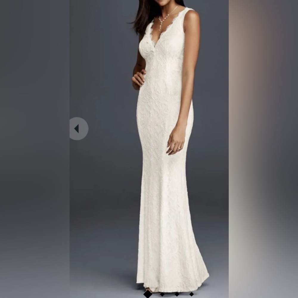 David's Bridal / db Studio Ivory Wedding Dress Size 14